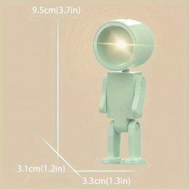 1pc Robot Design Book Light, LED Mini Cute Book Light, Desktop Decoration Atmosphere Light, Cartoon Gift Night Light, Space Magnetic Night Light, Can Be Used As A Mobile Phone Holder