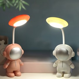 USB Astronaut Small Desk Lamp Student Desk Eye Protection LED Bedside Bed Night Light Multi-colored