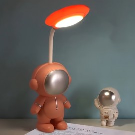 USB Astronaut Small Desk Lamp Student Desk Eye Protection LED Bedside Bed Night Light Multi-colored