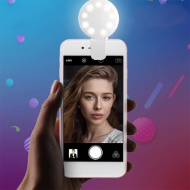 Selfie Ring Light,Portable Clip-on Selfie Fill Light,Battery Operated LED Fill Light For Mobile Phone