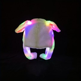 Cute Rabbit Ear Hat Glowing Hat with Moving Ears