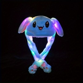 Cute Rabbit Ear Hat Glowing Hat with Moving Ears