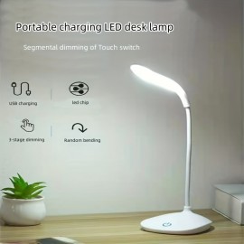 Smart Portable Desk Lamp - USB Rechargeable, Touch Control, Eye-Protection Night Light - Perfect Gift for Birthdays, Easter