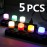 5pcs USB Small Night Light Mini Creative Portable Soft Light Eye Care LED Small Round Light Available For Student Dormitory Bedside Light USB Plug In