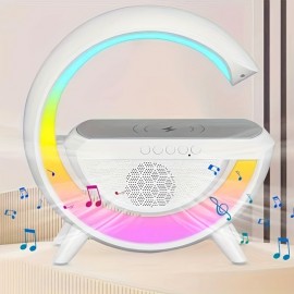 Colorful Nightlight Wireless Phone Charger With Speaker - Perfect Gift!