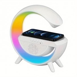 Colorful Nightlight Wireless Phone Charger With Speaker - Perfect Gift!