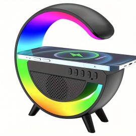Colorful Nightlight Wireless Phone Charger With Speaker - Perfect Gift!