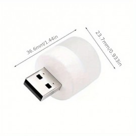 1pc/3pcs/5pcs Lamp USB Lamp Mini LED Night Light Power Bank Charging USB Book Lights Small Round Reading Desk Lamp Bulb