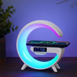 Portable Mobile Phone Wireless Charging, High Sound Quality Sound, Colorful Atmosphere Light, Digital Display Clock, Super Multifunctional Should Have Everything, Indoor Home Life Good Things, Outdoor Travel Camping Essential