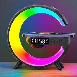 Portable Mobile Phone Wireless Charging, High Sound Quality Sound, Colorful Atmosphere Light, Digital Display Clock, Super Multifunctional Should Have Everything, Indoor Home Life Good Things, Outdoor Travel Camping Essential