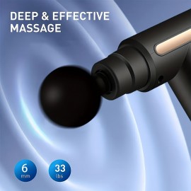Massage Gun, Deep Tissue Muscle Handheld Percussion Massager, Ultra Small Elegant Silent Design, Gift For Men & Women