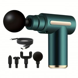 Massage Gun, Deep Tissue Muscle Handheld Percussion Massager, Ultra Small Elegant Silent Design, Gift For Men & Women