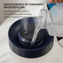 New Design 1.11gal Large Capacity Double Nozzle Air Humidifier LED Commercial Home Appliance OEM USB 1.11gal Essential Oil Diffuser