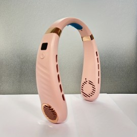 Stay Cool And Comfortable Portable Neck Fan USB Charging Digital Display, 5-speed Mini Fan Cool Portable Fan, Perfect Gift For Birthday/Christmas, For Fishing/Camping/Travel