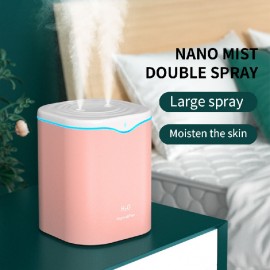67.63oz Ultra Large Capacity  LED Light Humidifier, Ultrasonic Essential Oil Diffuser, Air Humidifier, Room, Home, Office, Dormitory, School, Whole House Humidifier, Single Room Humidifier, Desktop Computer