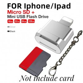 Micro SD Card Reader Converter Suitable For IPhone For IPad/ipod,OTG  To Micro SD/TF Card Reader Viewer Adapter Memory Card Reading For IPhone 14/14promax/13/12/Pro/11/X/XR/Max/8 Support IOS 13 And ExFAT & FAT32