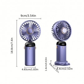 USB Outdoor Foldable Portable Handheld Fan Classroom Office Desktop Mute Small Fan