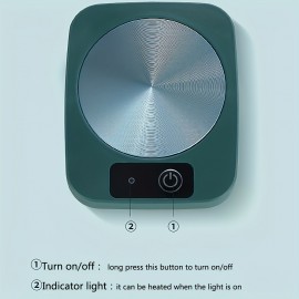 Smart Mug Warmer,16W Electric Mug & Coffee Warmer Candle Warmer Plate Desk Tea Milk Warmer For Home And Office(Green)
