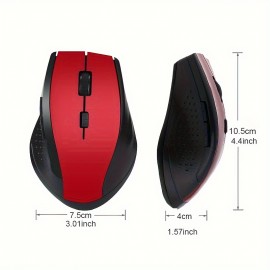 2.4Ghz Wireless Mouse, For Computer PC Gaming Mouse With USB Receiver Laptop Accessories For Windows Win 7/2000/XP/Vista.