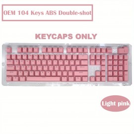 OEM Profile Keycaps 104 Keys ABS Double-shot For DIY Custom Mechanical Keyboard Keycaps Desktop Computer Backlight Keycaps Kit