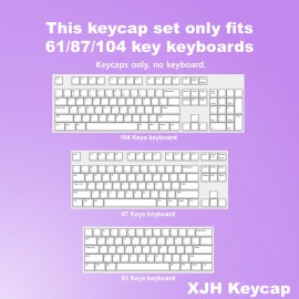 OEM Profile Keycaps 104 Keys ABS Double-shot For DIY Custom Mechanical Keyboard Keycaps Desktop Computer Backlight Keycaps Kit