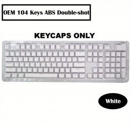 OEM Profile Keycaps 104 Keys ABS Double-shot For DIY Custom Mechanical Keyboard Keycaps Desktop Computer Backlight Keycaps Kit