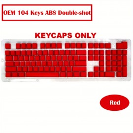 OEM Profile Keycaps 104 Keys ABS Double-shot For DIY Custom Mechanical Keyboard Keycaps Desktop Computer Backlight Keycaps Kit