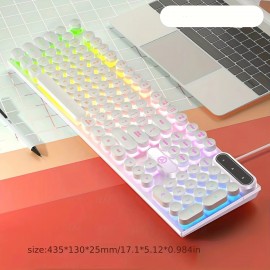 Luminous Keyboard Wired Punk Color Matching Computer Accessories For Games
