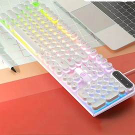 Luminous Keyboard Wired Punk Color Matching Computer Accessories For Games