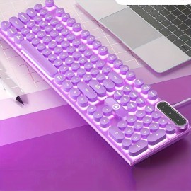 Luminous Keyboard Wired Punk Color Matching Computer Accessories For Games