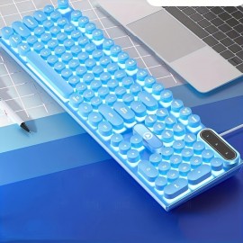 Luminous Keyboard Wired Punk Color Matching Computer Accessories For Games