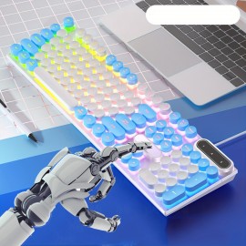 Luminous Keyboard Wired Punk Color Matching Computer Accessories For Games