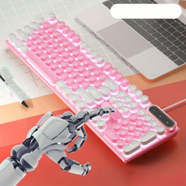 Luminous Keyboard Wired Punk Color Matching Computer Accessories For Games