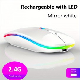 Rechargeable Wireless Mouse - Portable, Ergonomic & Soundless - Perfect For PC, Tablet, Macbook & Office Use
