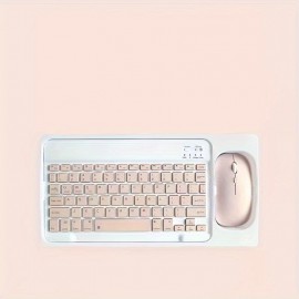 Wireless Keyboard And Mouse Combo Rechargeable Portable Wireless Keyboard Mouse Set For IPhone/IPad/Samsung Tablet Phone Smartphone For Android/Windows