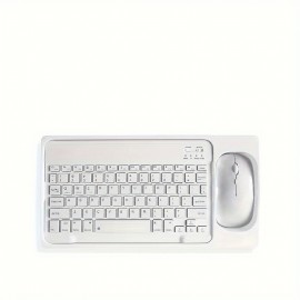 Wireless Keyboard And Mouse Combo Rechargeable Portable Wireless Keyboard Mouse Set For IPhone/IPad/Samsung Tablet Phone Smartphone For Android/Windows