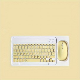 Wireless Keyboard And Mouse Combo Rechargeable Portable Wireless Keyboard Mouse Set For IPhone/IPad/Samsung Tablet Phone Smartphone For Android/Windows