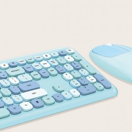 USB Wireless Silent Keyboard And Mouse Set