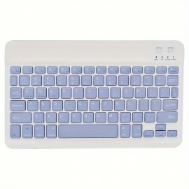 New Upgraded Metal Wireless Keyboard, Macron Color Scheme, Lightweight And Portable, Compatible With 10, 10.1, 11.7-inch, And 8 Inch Windows/IOS/Android Systems