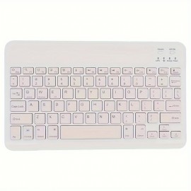New Upgraded Metal Wireless Keyboard, Macron Color Scheme, Lightweight And Portable, Compatible With 10, 10.1, 11.7-inch, And 8 Inch Windows/IOS/Android Systems