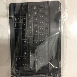 New Upgraded Metal Wireless Keyboard, Macron Color Scheme, Lightweight And Portable, Compatible With 10, 10.1, 11.7-inch, And 8 Inch Windows/IOS/Android Systems