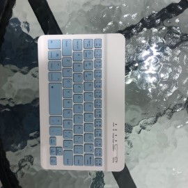 New Upgraded Metal Wireless Keyboard, Macron Color Scheme, Lightweight And Portable, Compatible With 10, 10.1, 11.7-inch, And 8 Inch Windows/IOS/Android Systems