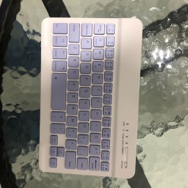New Upgraded Metal Wireless Keyboard, Macron Color Scheme, Lightweight And Portable, Compatible With 10, 10.1, 11.7-inch, And 8 Inch Windows/IOS/Android Systems