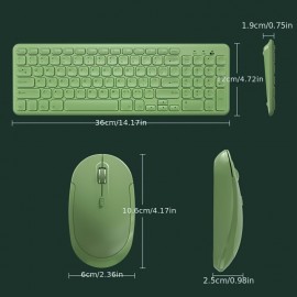 BOW Laptop External Keyboard Mouse Set Silent Desktop External Wireless Keyboard Mouse Typing Dedicated Office