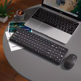 BOW Laptop External Keyboard Mouse Set Silent Desktop External Wireless Keyboard Mouse Typing Dedicated Office