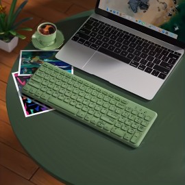 BOW Laptop External Keyboard Mouse Set Silent Desktop External Wireless Keyboard Mouse Typing Dedicated Office