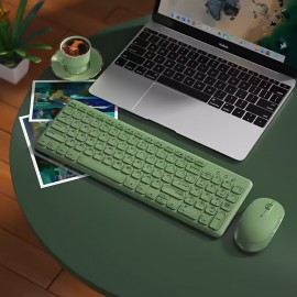 BOW Laptop External Keyboard Mouse Set Silent Desktop External Wireless Keyboard Mouse Typing Dedicated Office