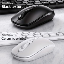 Wireless Keyboard Mouse Set For Computer Desktop Notebook Silent Soundless Office Gaming