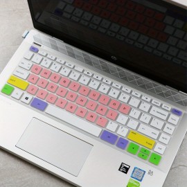 For HP Pavilion 14 Series 14-ce 14s-cf 14-bs 14s-dk 14-cm 14-ce307 14-bs 14s-cf  14S- Dp0003AU  14s-dk0xxx 14q-cs0001TX I5-8250U X360 14-BA/14-BF/14-BW/14S-CF/14q-cs0001TX 14-inch Full Line Laptop Silicone Case Cover Keyboard Cover