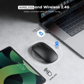 Rechargeable Wireless Mouse Wireless Mouse Computer Ergonomic Mini USB Mouse 2.4Ghz Silent For Macbook Optical Mouse For Laptop